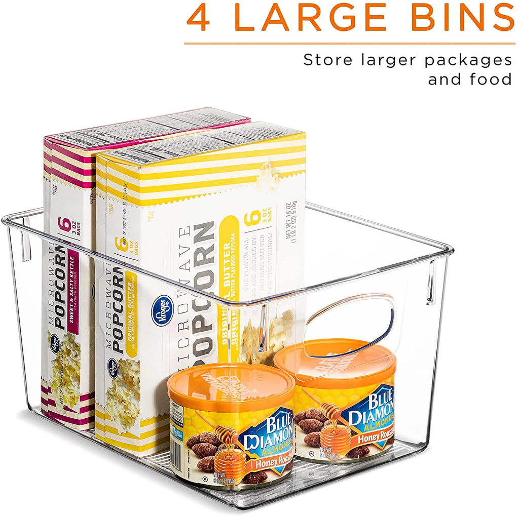 Set of 10 Kitchen Pantry Storage Bins T826105