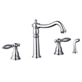 Two Handle Kitchen Faucet with Side Sprayer A3042