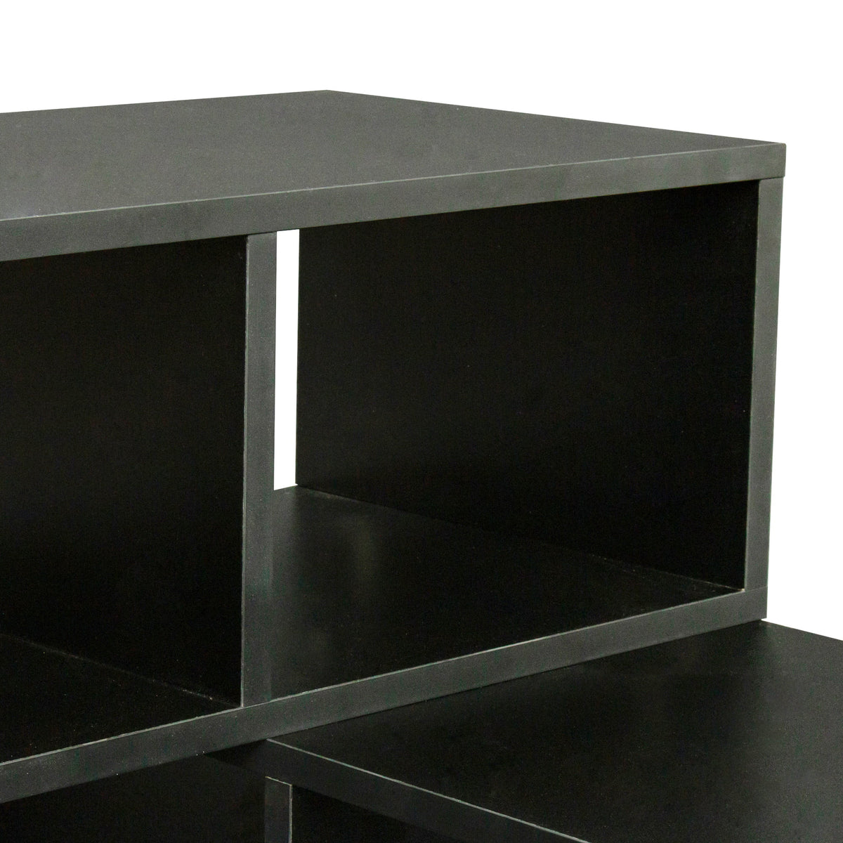 Black L Shape Wood TV Stand 41*17*12 Inch U948514