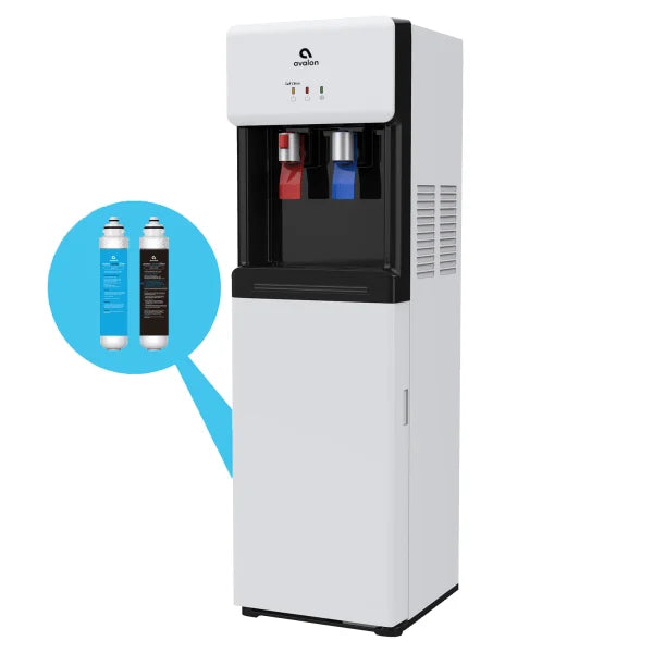 White Touchless Hot/Cold Water Cooler F481836