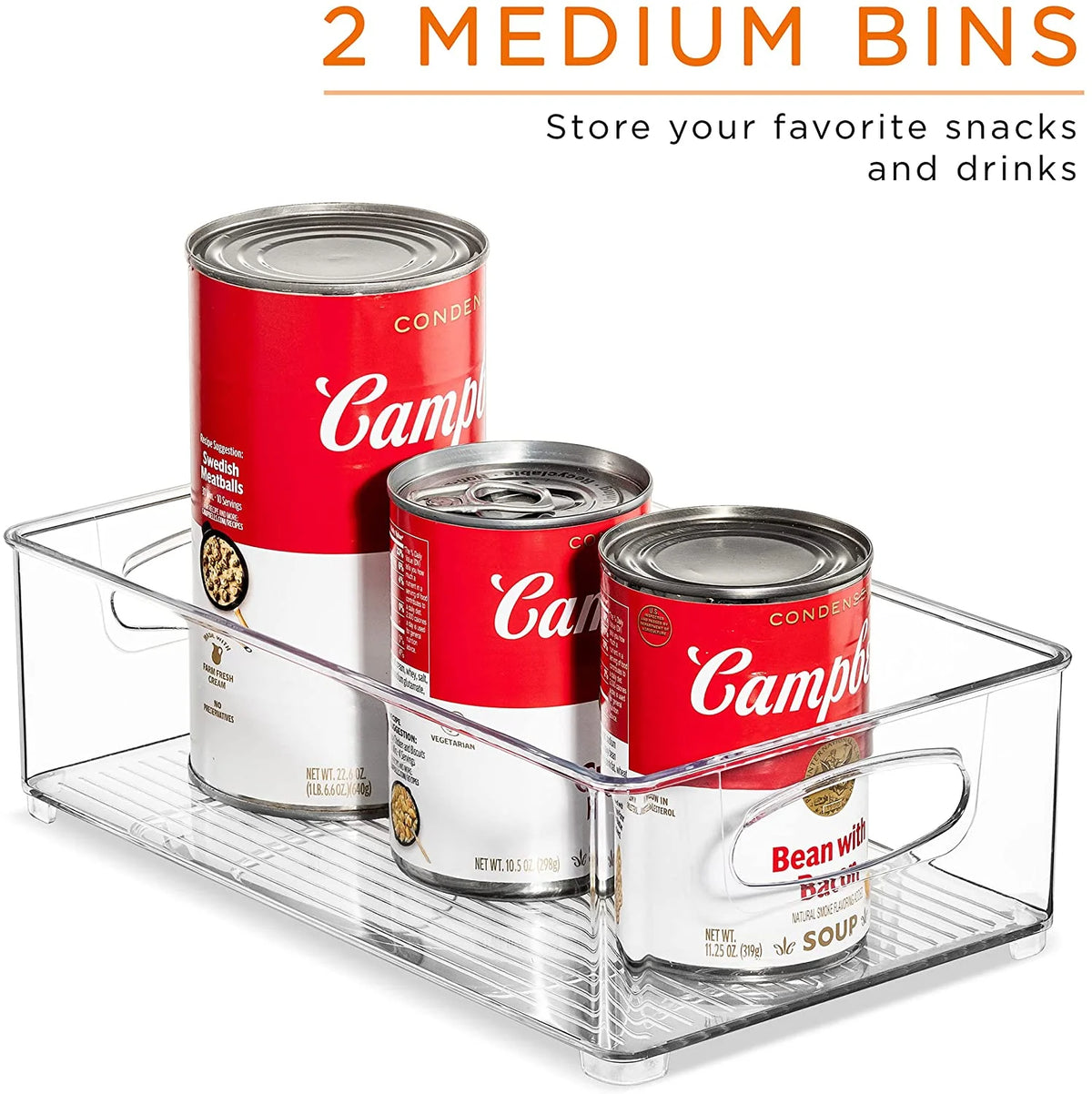 Set of 10 Kitchen Pantry Storage Bins T826105