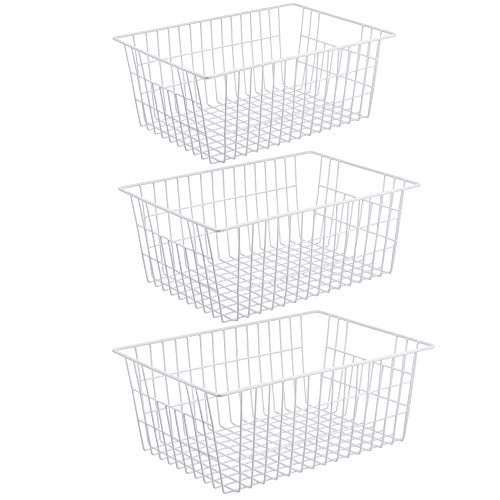 Wire Storage Baskets, Set of 2 White L723807