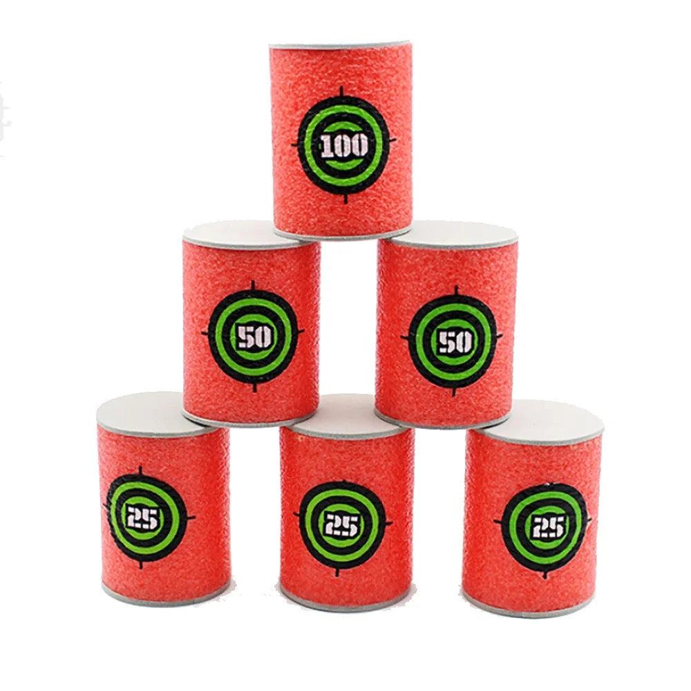 18x EVA Soft Bullet Target Dart Toy S8682