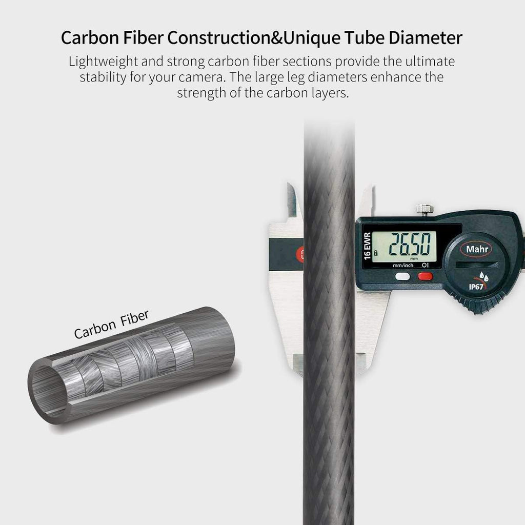 Carbon Fiber Tripod with Triangular Center Column P10305