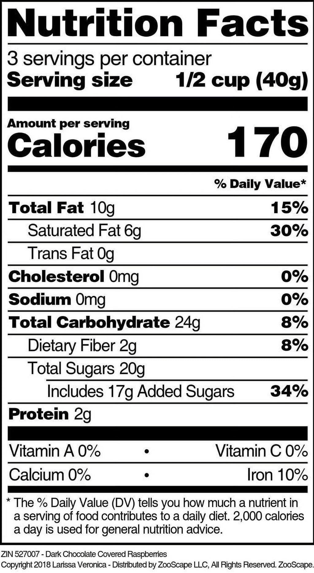 Dark Chocolate Covered Raspberries 4 oz 2-Pack T9118
