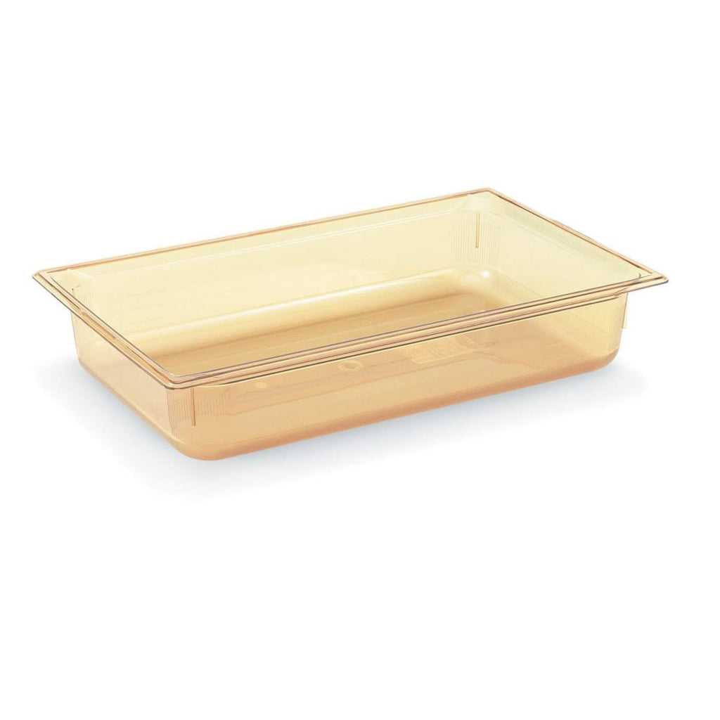 Amber Plastic High-Temperature Food Pan E20984