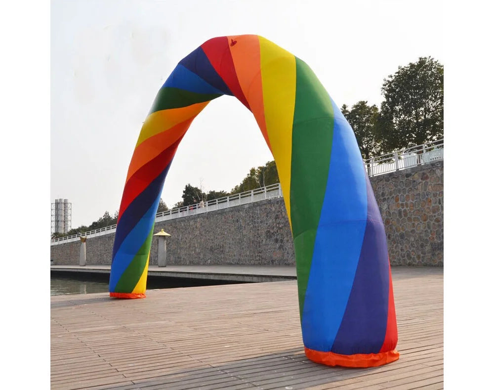 26ft Inflatable Rainbow Arch with Fixed Rope N37673