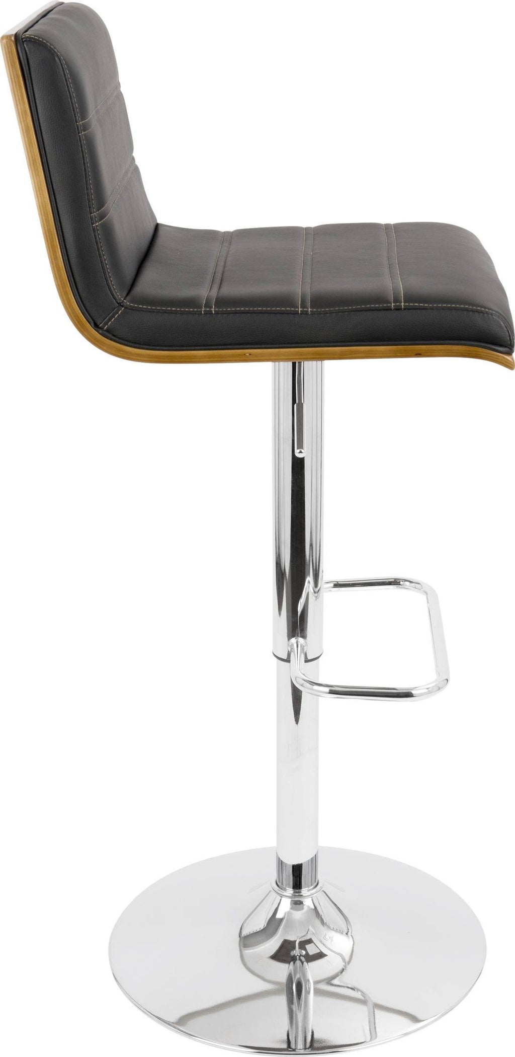 Walnut/Black Barstool I52828