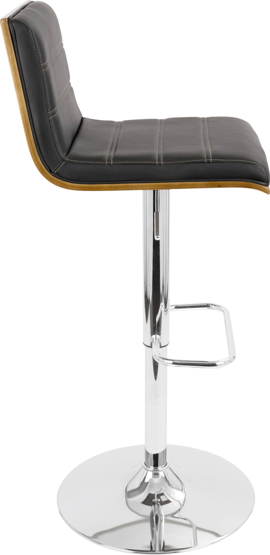 Walnut/Black Barstool I52828