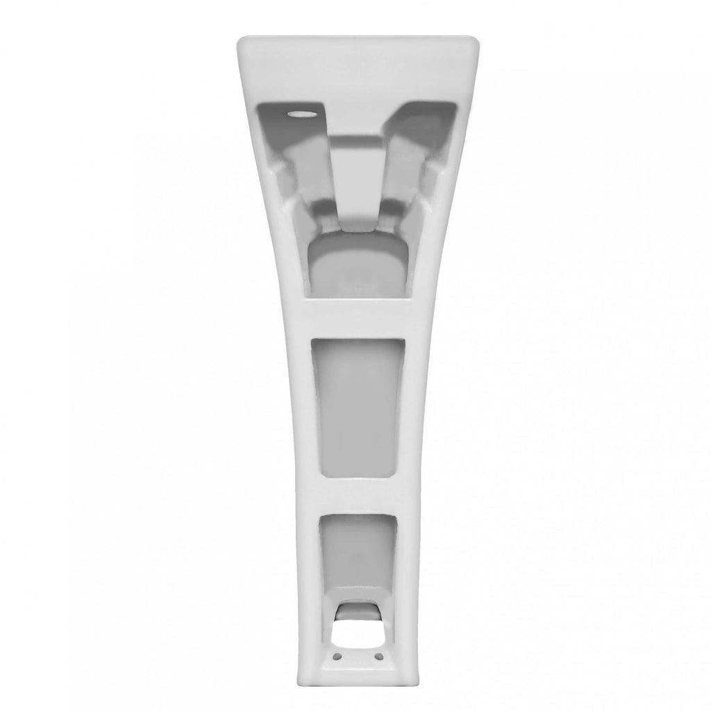 White Rectangular Pedestal Bathroom Sink I19243