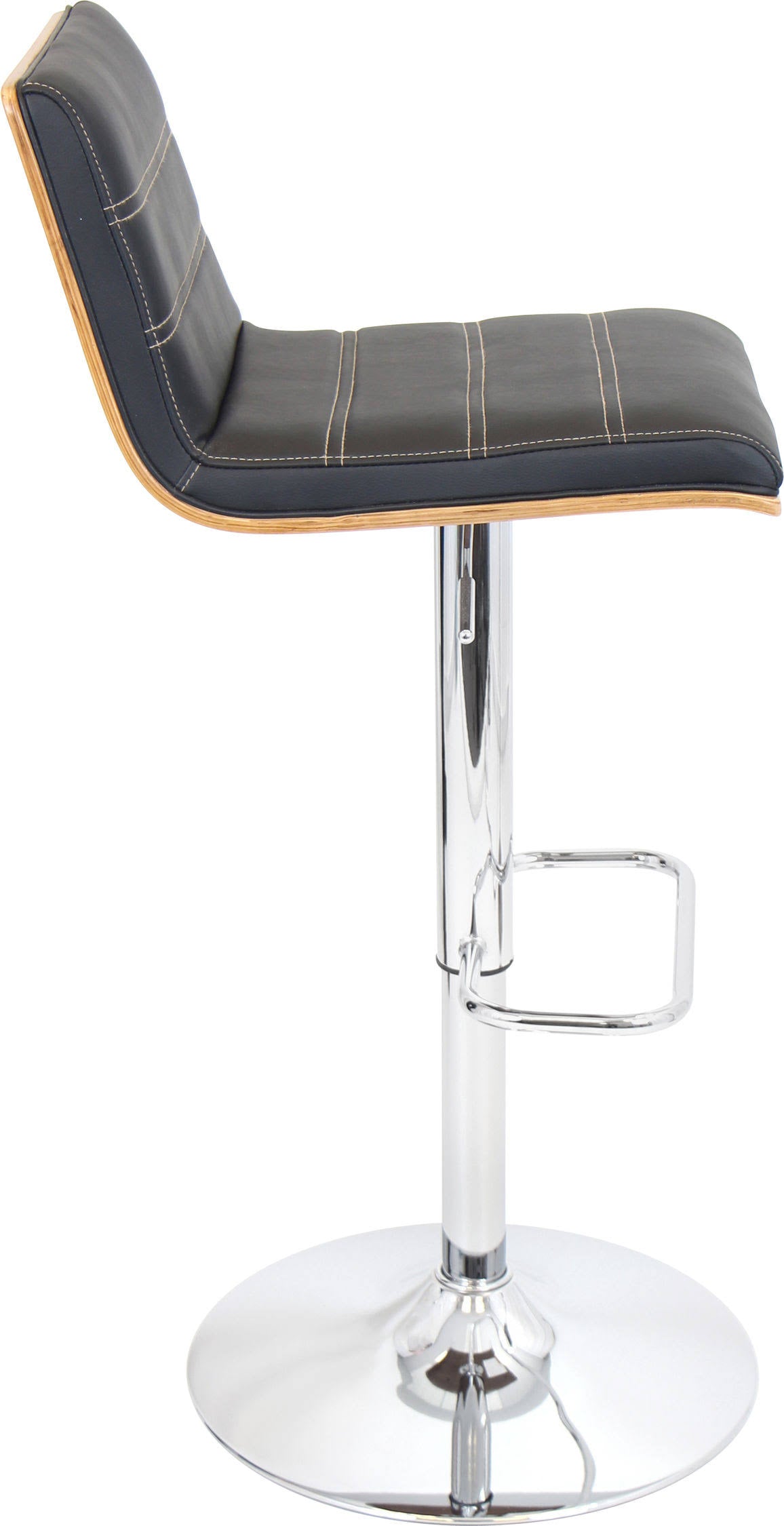 Walnut/Black Barstool I52828
