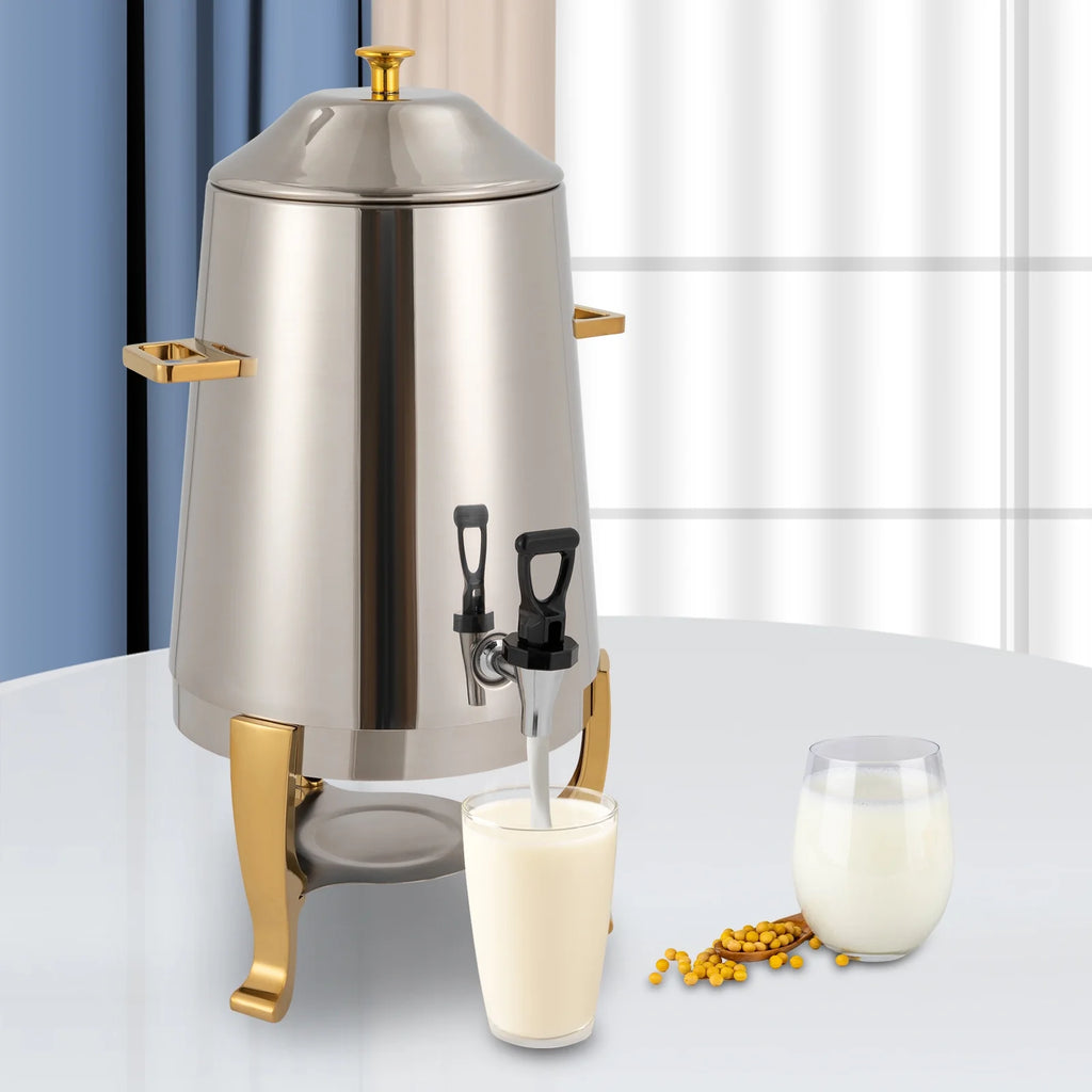 Heatable Stainless Steel Hot Beverage Dispenser with Spigot 13L A828