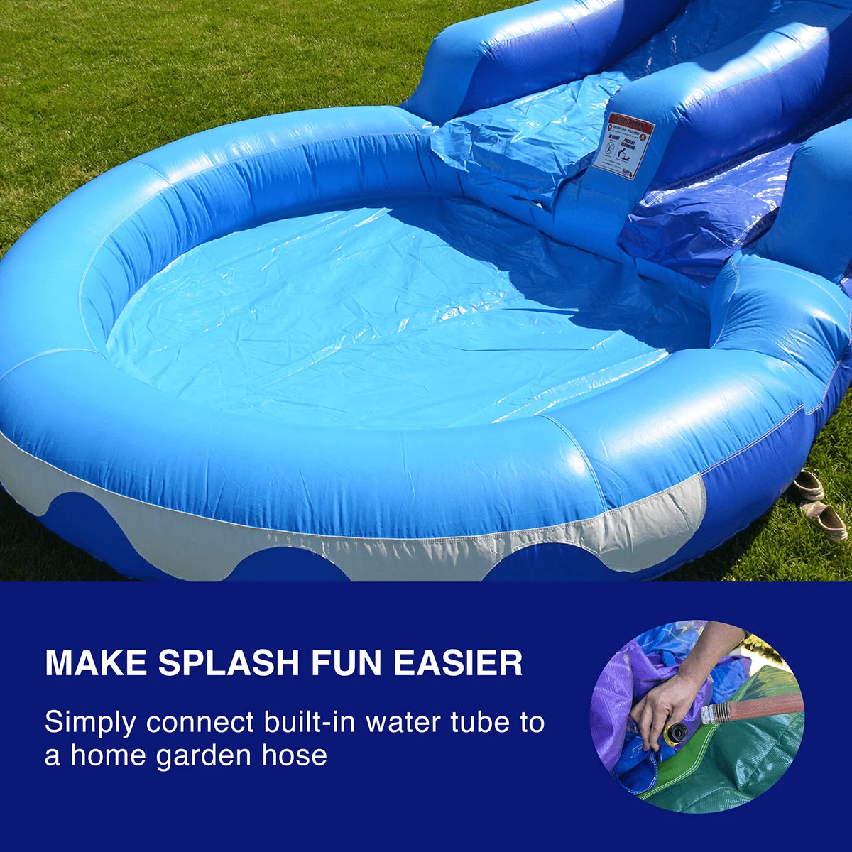 Dolphin Commercial Grade Water Slide with Pool N997