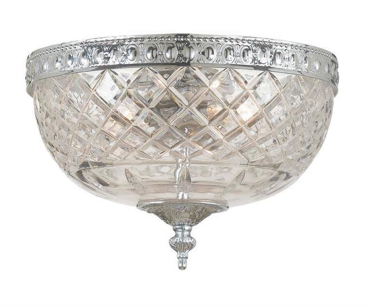 Polished Chrome 2 Light Ceiling Mount B2378