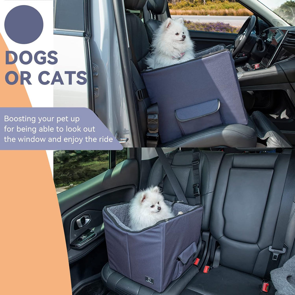 Folding Breathable Dog Booster Car Seat with Carry Bag T681