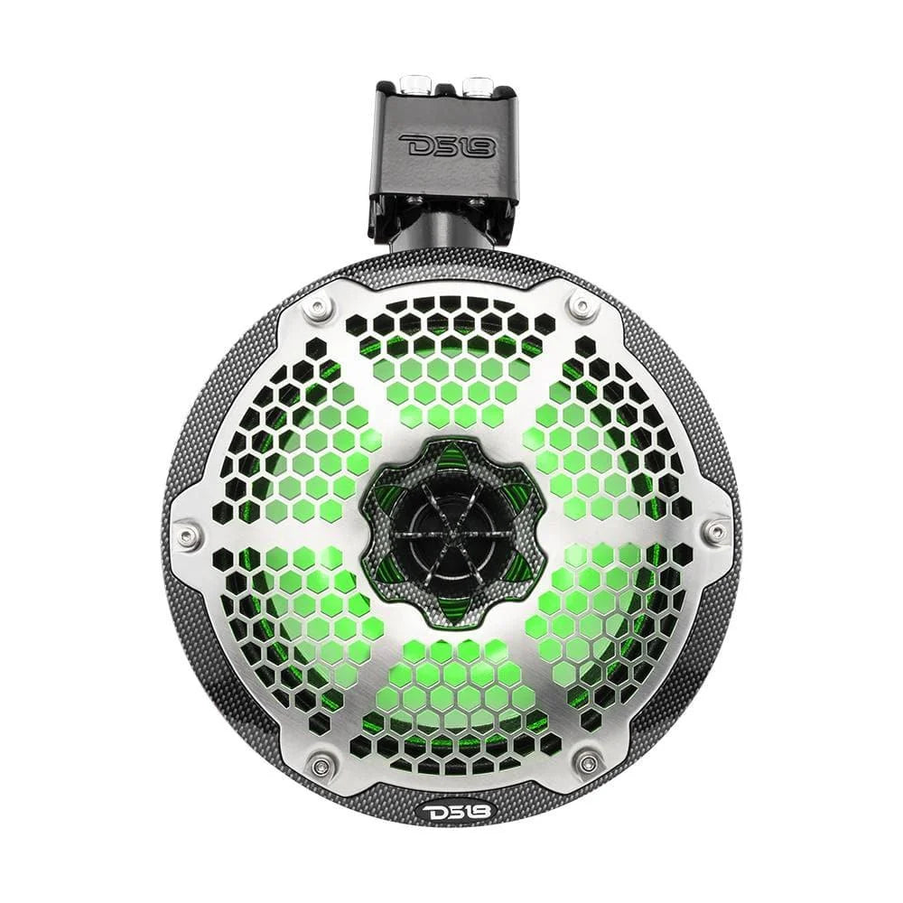 Black Carbon 8" 2-Way Wakeboard Pod Tower Speakers with RGB Lights I726158
