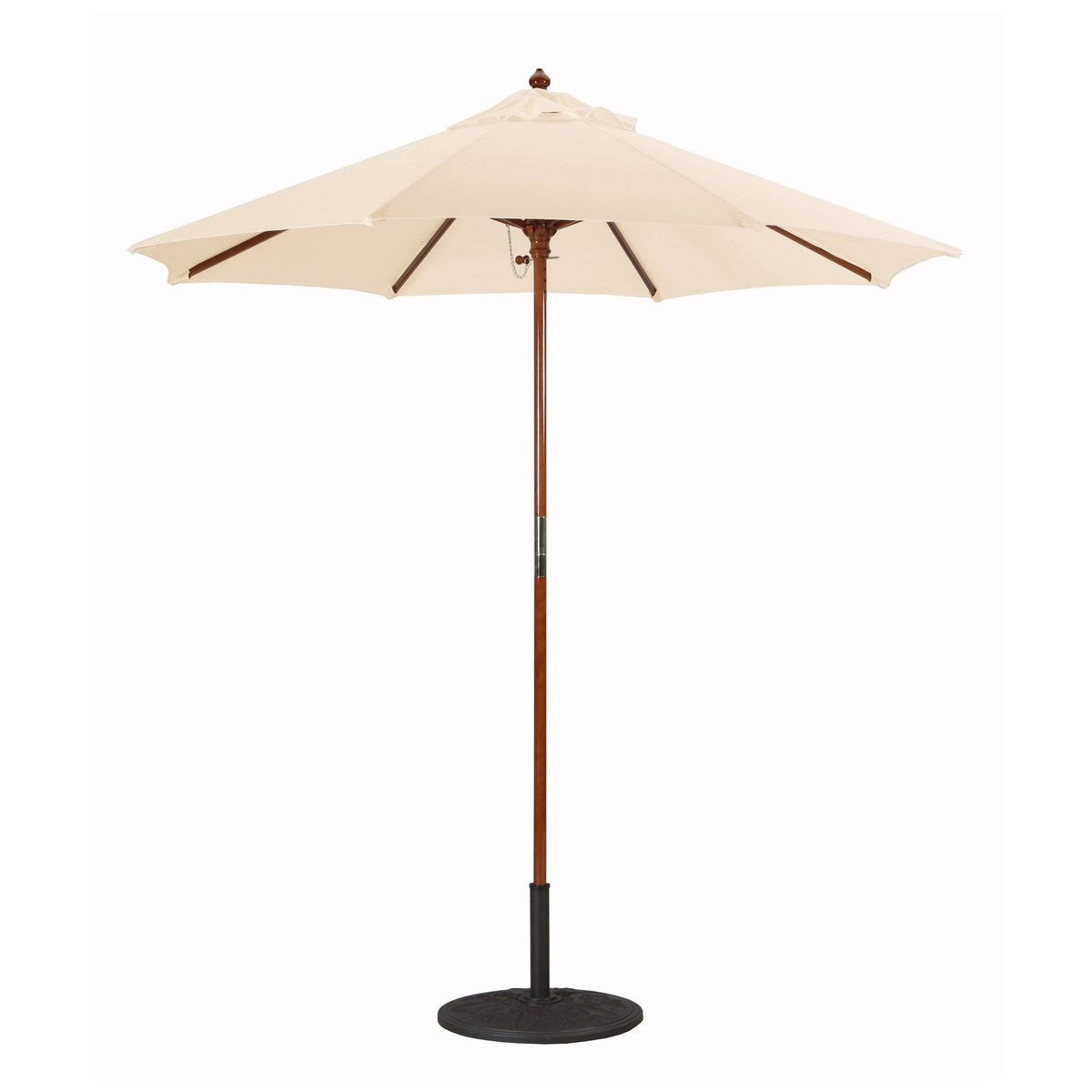 7.5 ft. Dark Wood Cafe Velum Sunbrella Umbrella M90217