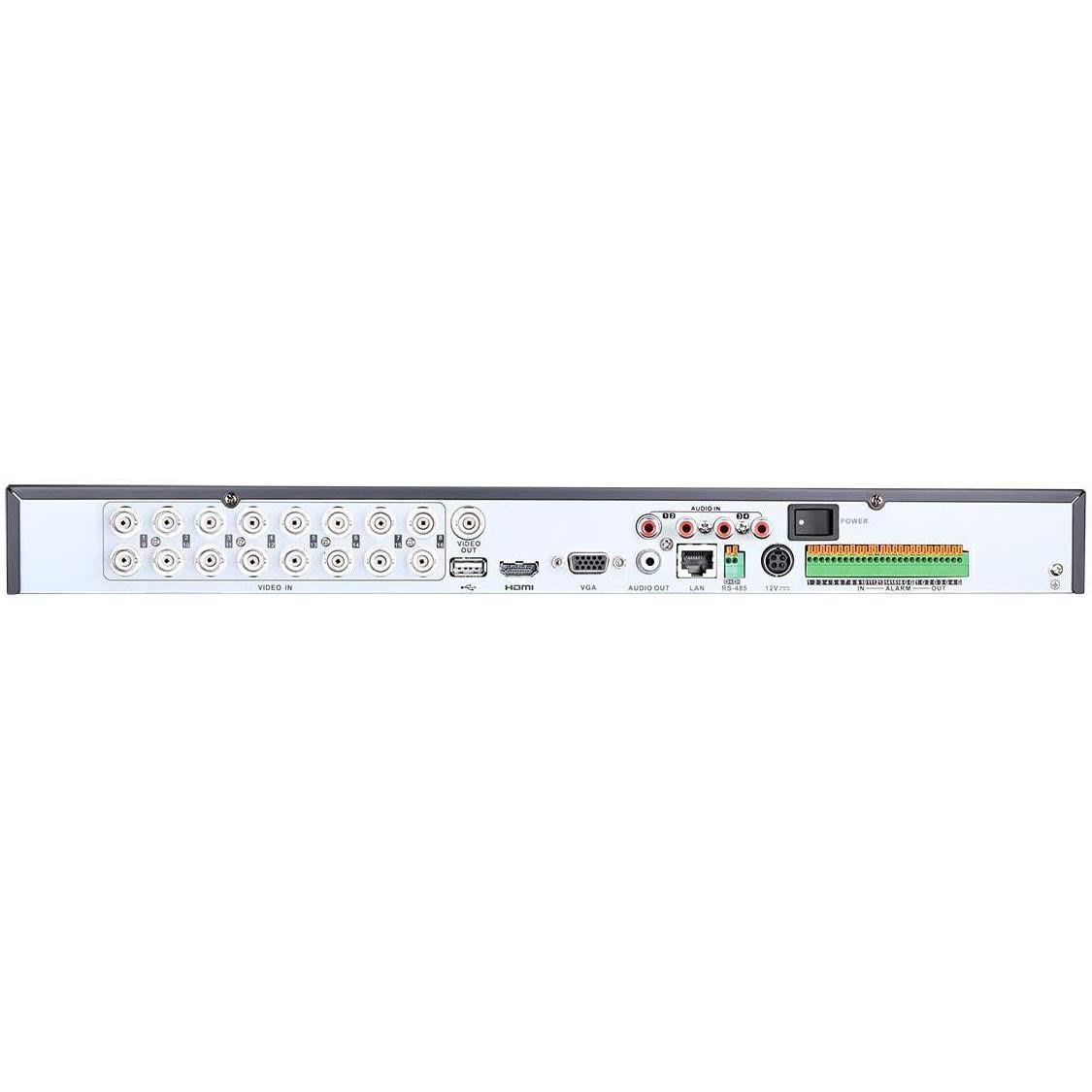 16CH HD-TVI DVR 5 in 1 H.265+ 5MP input 2-CH 6MP IP Cameras Input F2061