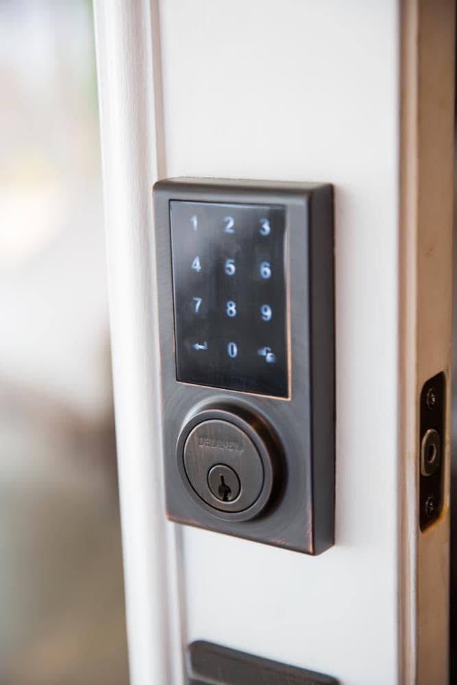 Tuscany Bronze Single-Cylinder Deadbolt Entry Door Handleset T6461