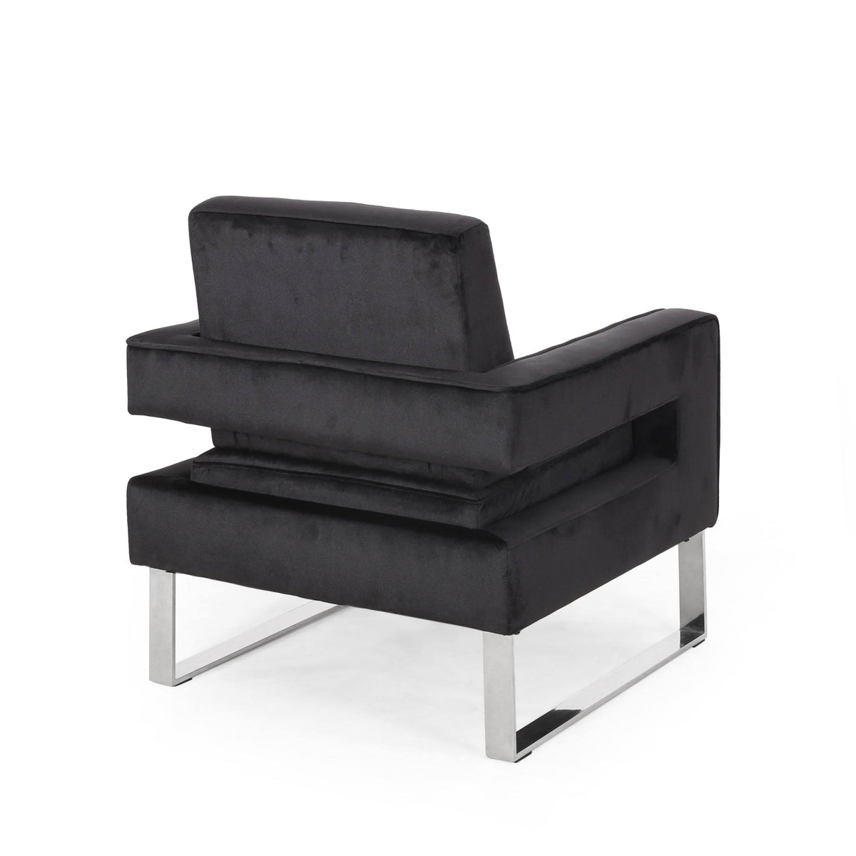 Gray Velvet Club Chair F838
