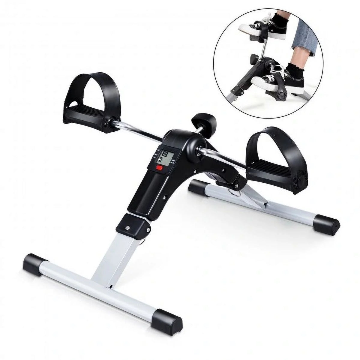 Folding Pedal Exercise Bike with Electronic Display B4324
