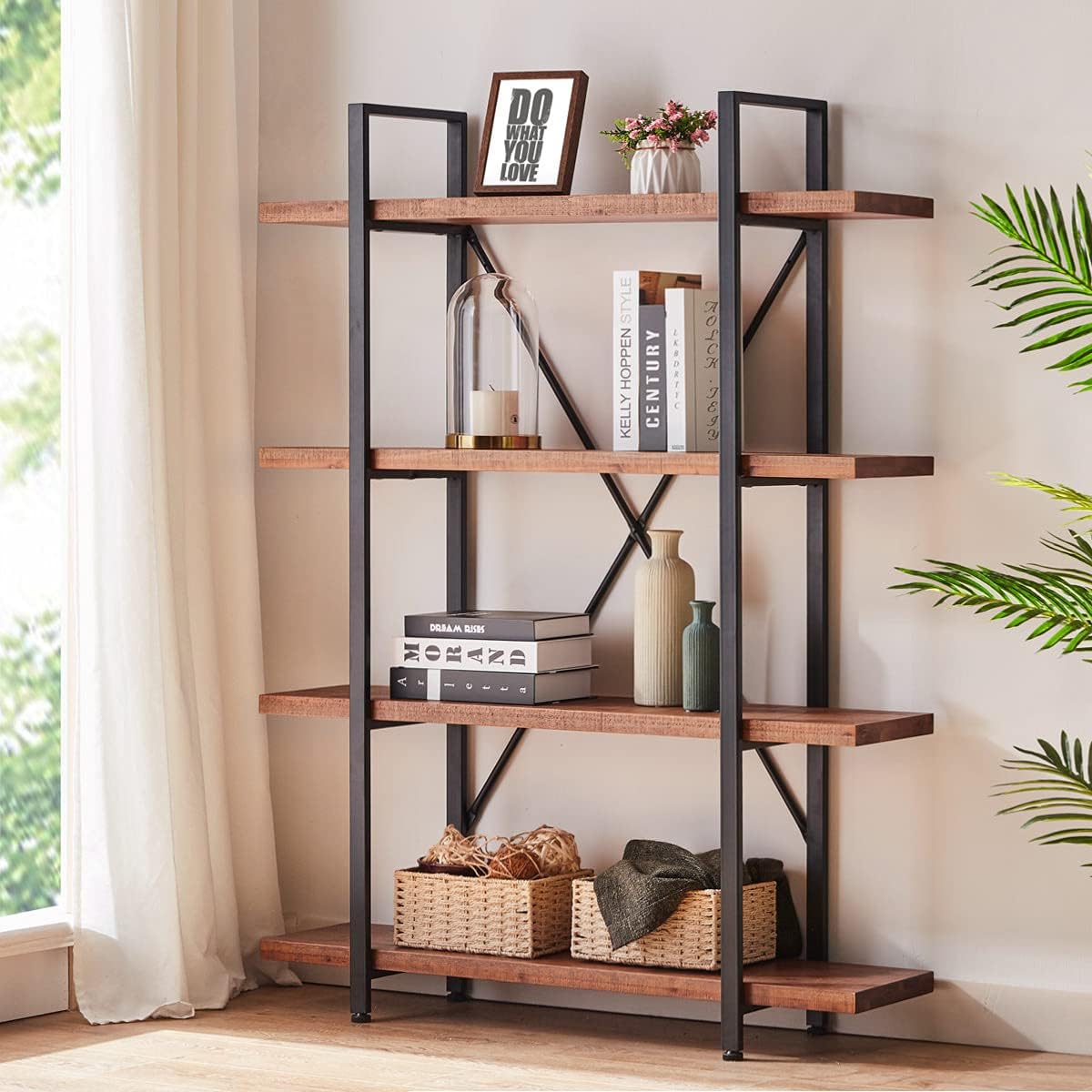 Solid Wood 3 Tier Bookshelf S748380