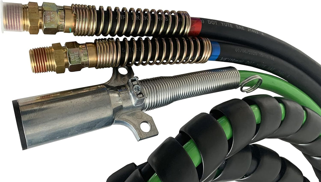 3 in 1 Air Brake Line 15 Feet Copper Electrical Cable ABS Wire & Air Line Hose Assembly L5716