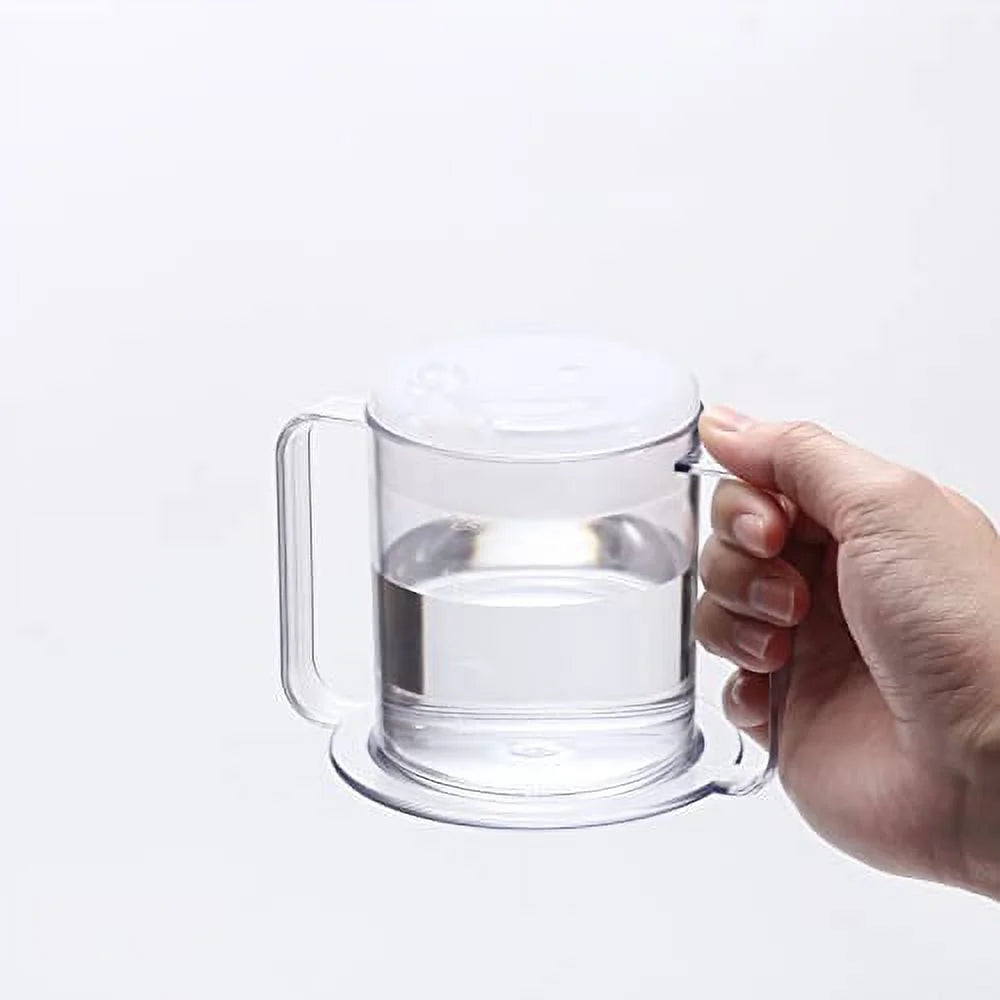 2-Pack Plastic Mug with 2 Lids U6297