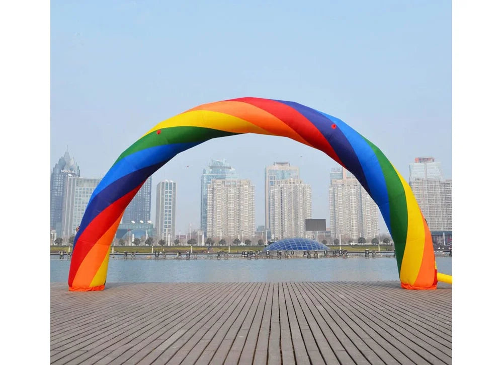 26ft Inflatable Rainbow Arch with Fixed Rope N37673