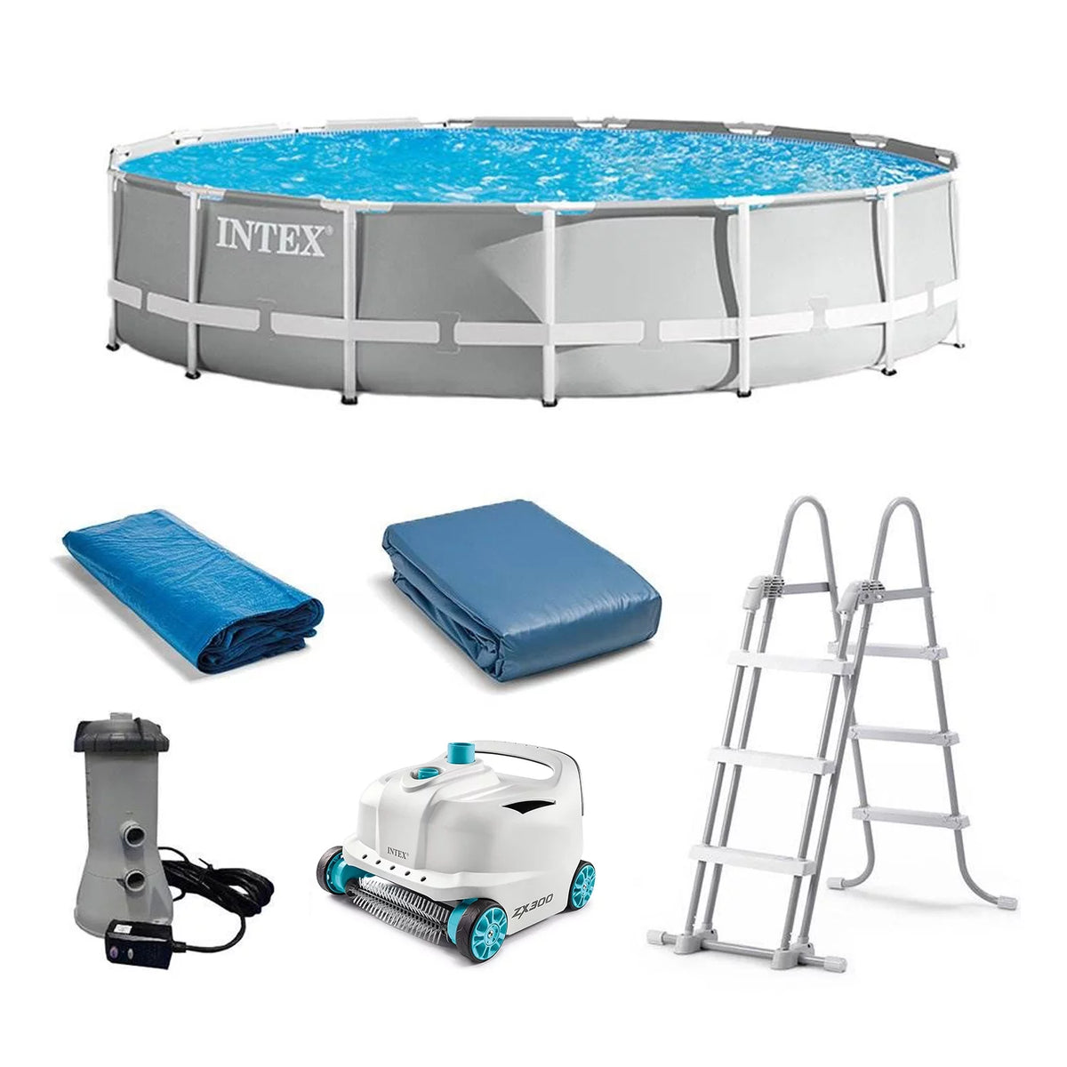 15ft x 42in Prism Frame Above Ground Swimming Pool Set P65164
