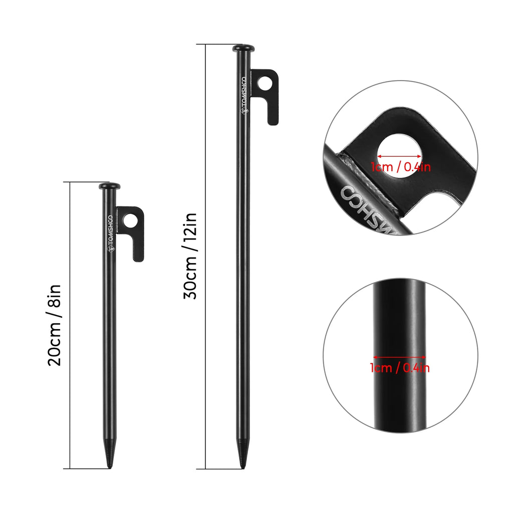 Heavy Duty Steel Tent Pegs 6PCS D8888