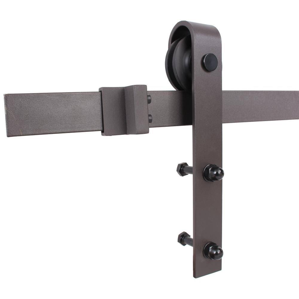 Stained Wood Sliding Barn Door with Hardware Kit T504