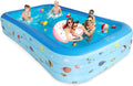 Inflatable Pool 9.83 x 6 x 1.83 ft Rectangular Thickened H237545