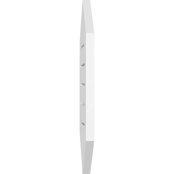 Vertical Peaked Surface Mount PVC Gable Vent J51884
