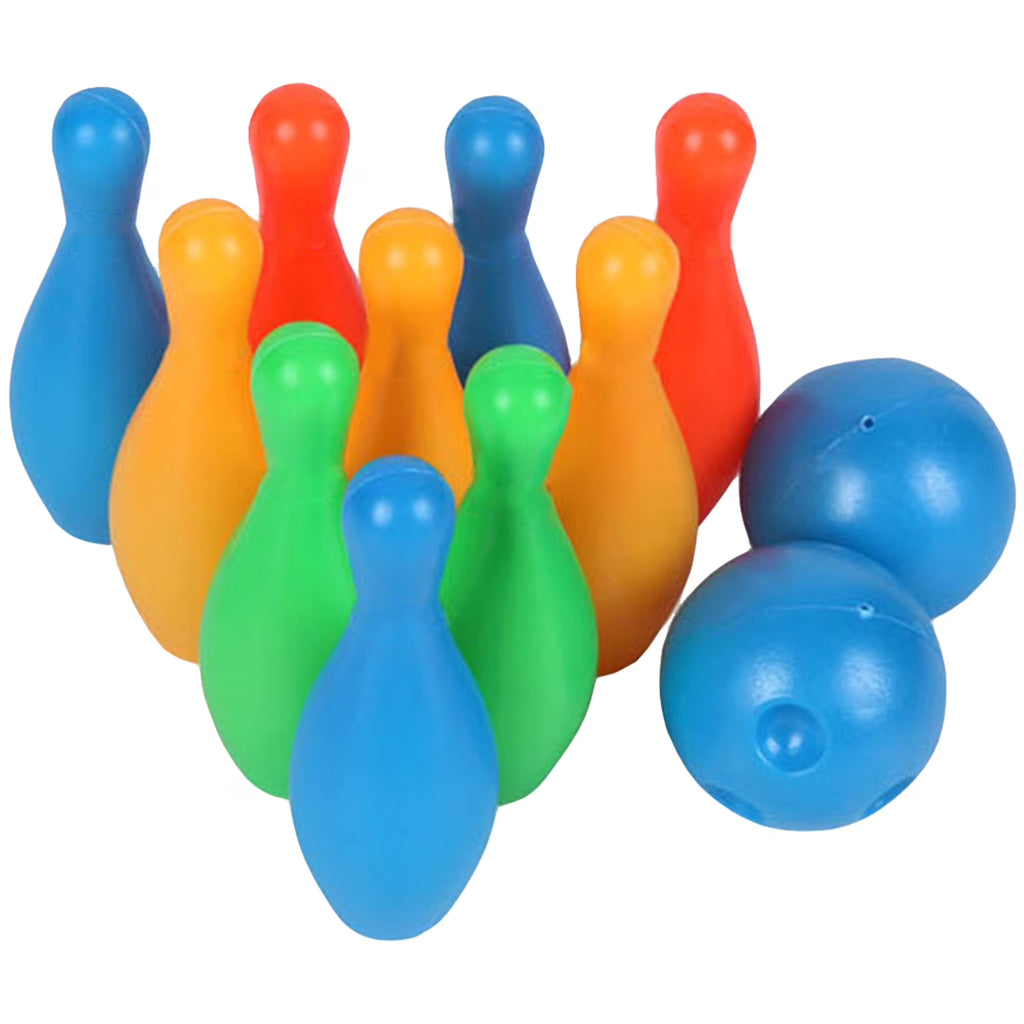 12Pcs Solid Color Bowling Toy Set P309