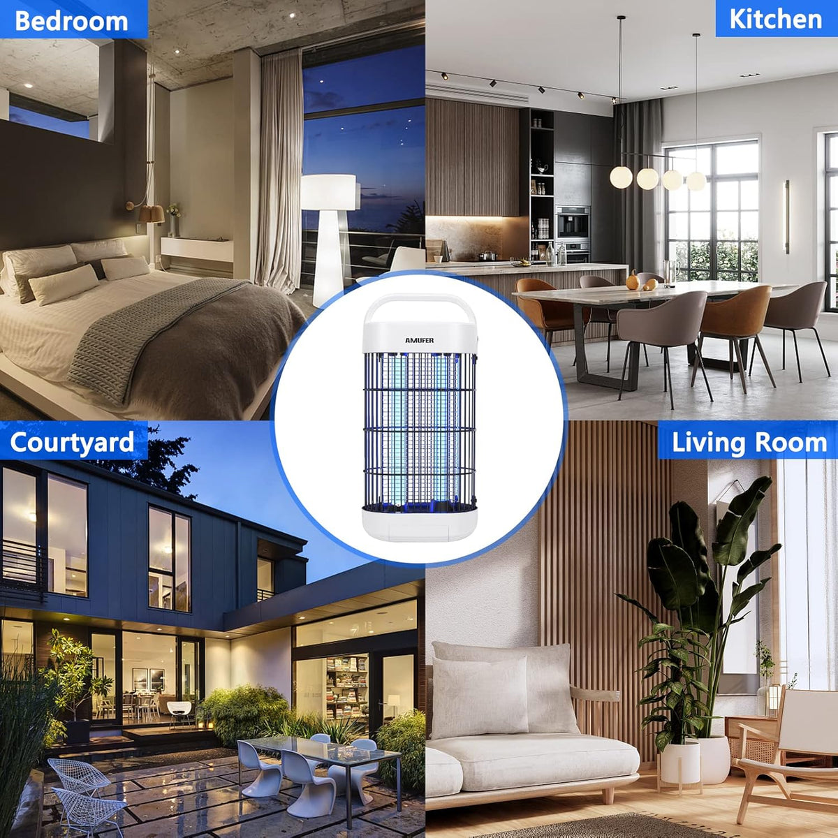 4000V 18W UV Electric Bug Zapper Pack of 2 S2114