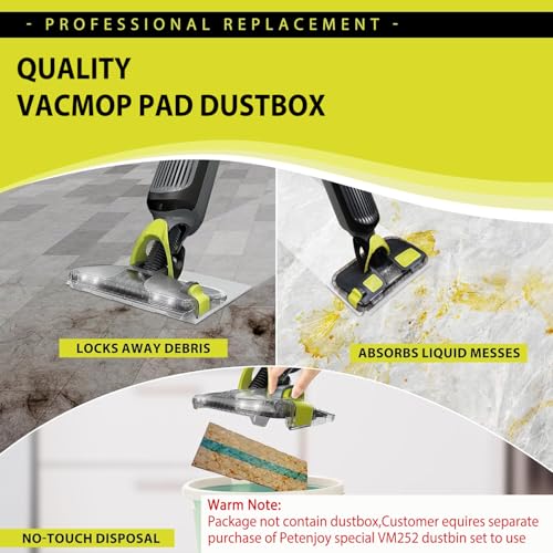 80 Pcs Disposable Split Mop Pads For Shark VACMOP R288