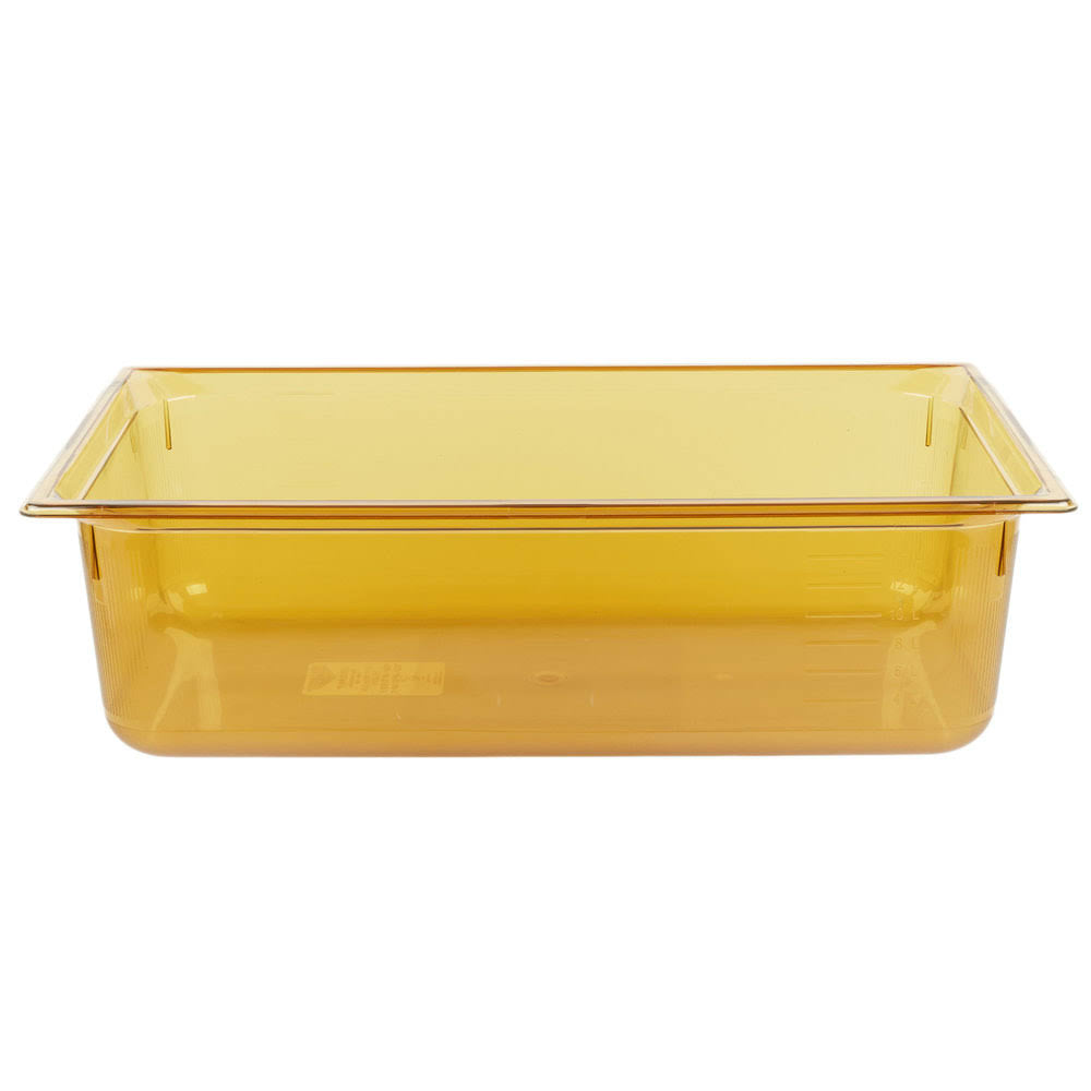 Amber Plastic High-Temperature Food Pan E20984