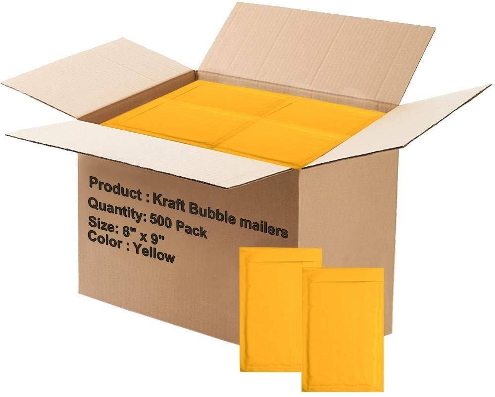 500 Pack Kraft Self Seal Bubble Mailers Padded Envelopes P2729