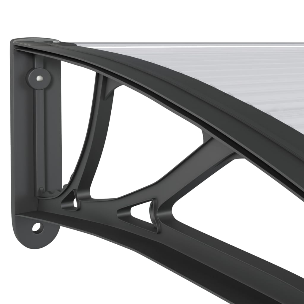Black Polycarbonate Door Canopy O5690