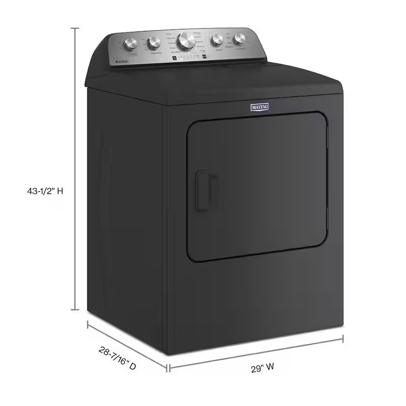 7.0 cu. ft. Vented Front Load Gas Dryer in Volcano Black S981787