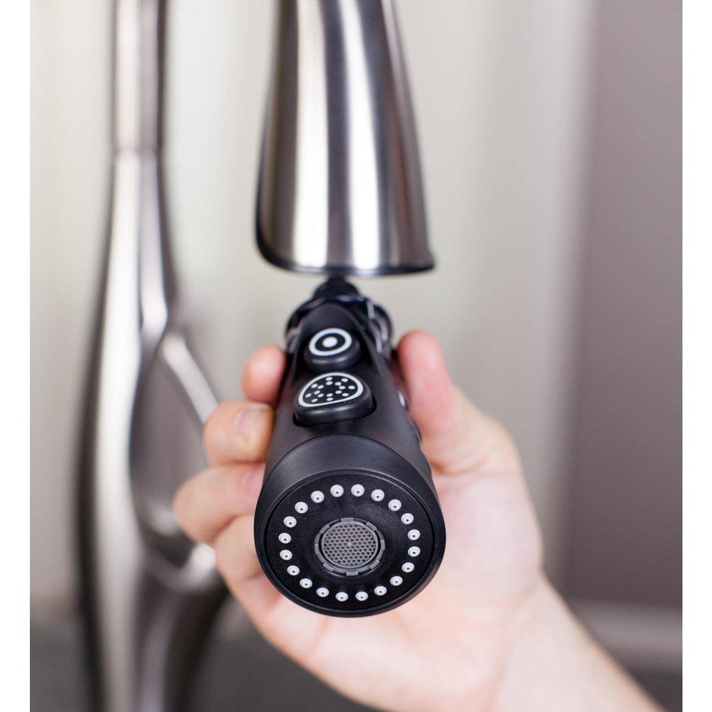Black Pull-Down Kitchen Faucet W23243