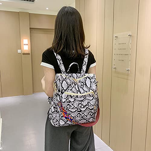 Grey Snake Print Backpack C2271