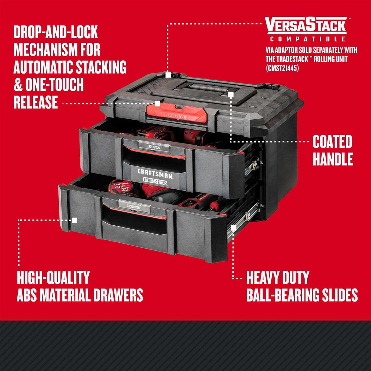 2-Drawer Ball-bearing Tool Box T528888