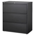 Black 3 Drawer Lateral File Cabinet G454