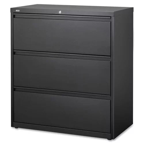 Black 3 Drawer Lateral File Cabinet G454
