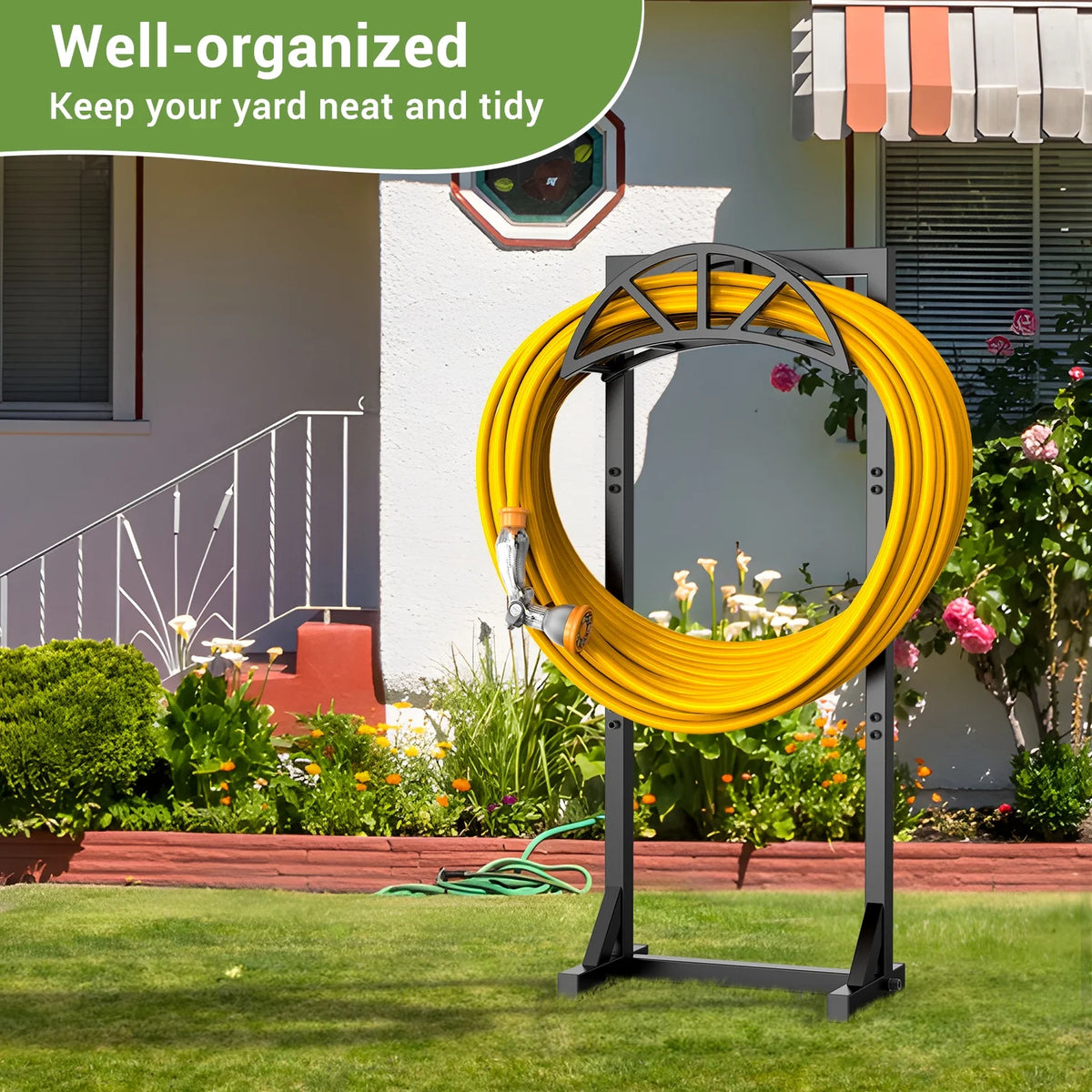 Freestanding Heavy Duty Metal Hose Holder X453591