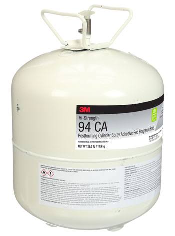 Clear Large Cylinder Spray Adhesive, Net WT 30 lb O955