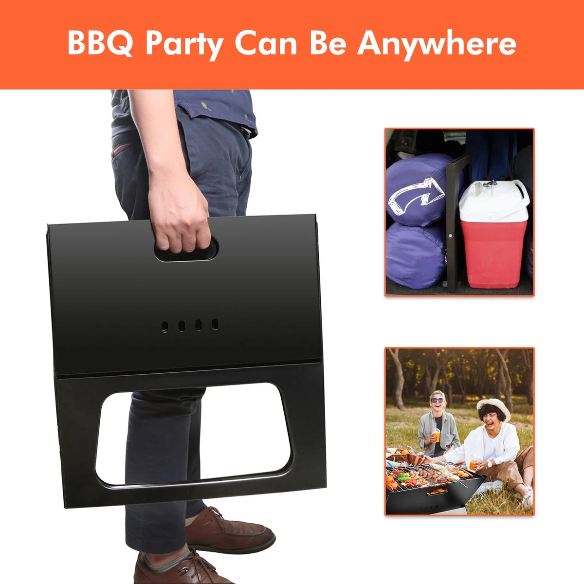 Charcoal BBQ Portable Foldable Grill G39907