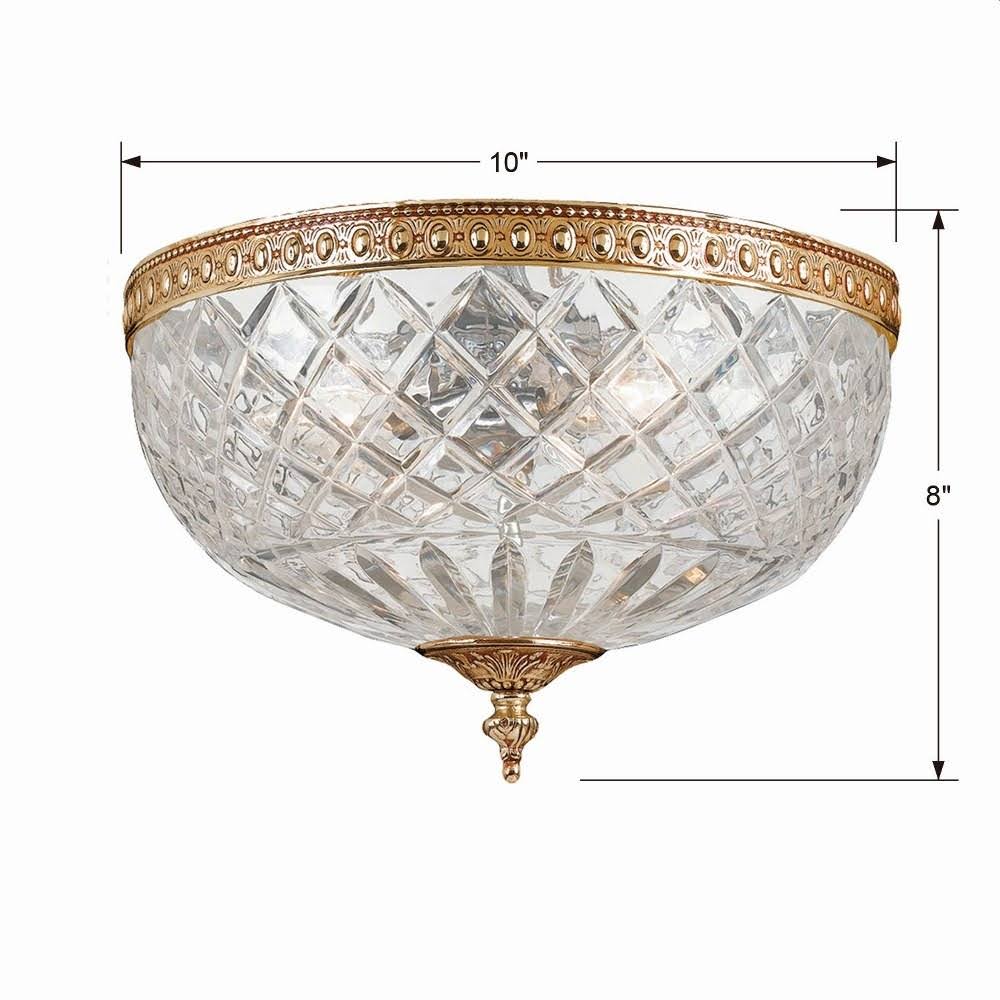 Polished Chrome 2 Light Ceiling Mount B2378
